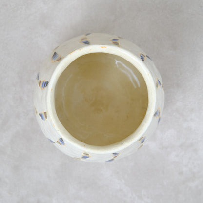 ワインカップ・フリーカップ（白） 幾何学模様 | 加守田 太郎