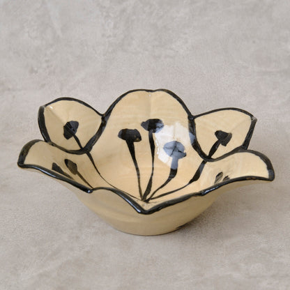 銹絵染付向付 百合形（清水焼・乾山写）_2 | 宮本 博