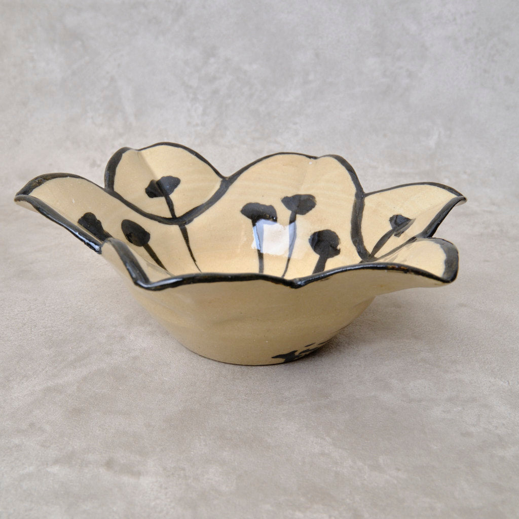 銹絵染付向付 百合形（清水焼・乾山写） | 宮本 博