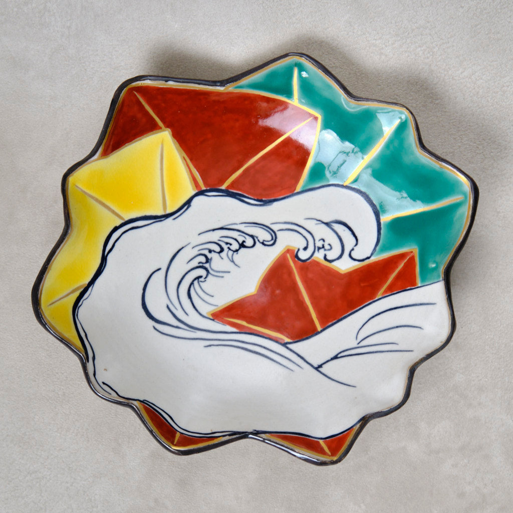 色絵向付 竜田川図（清水焼・乾山写） | 宮本 博