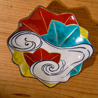 色絵向付 竜田川図（清水焼・乾山写） | 宮本 博