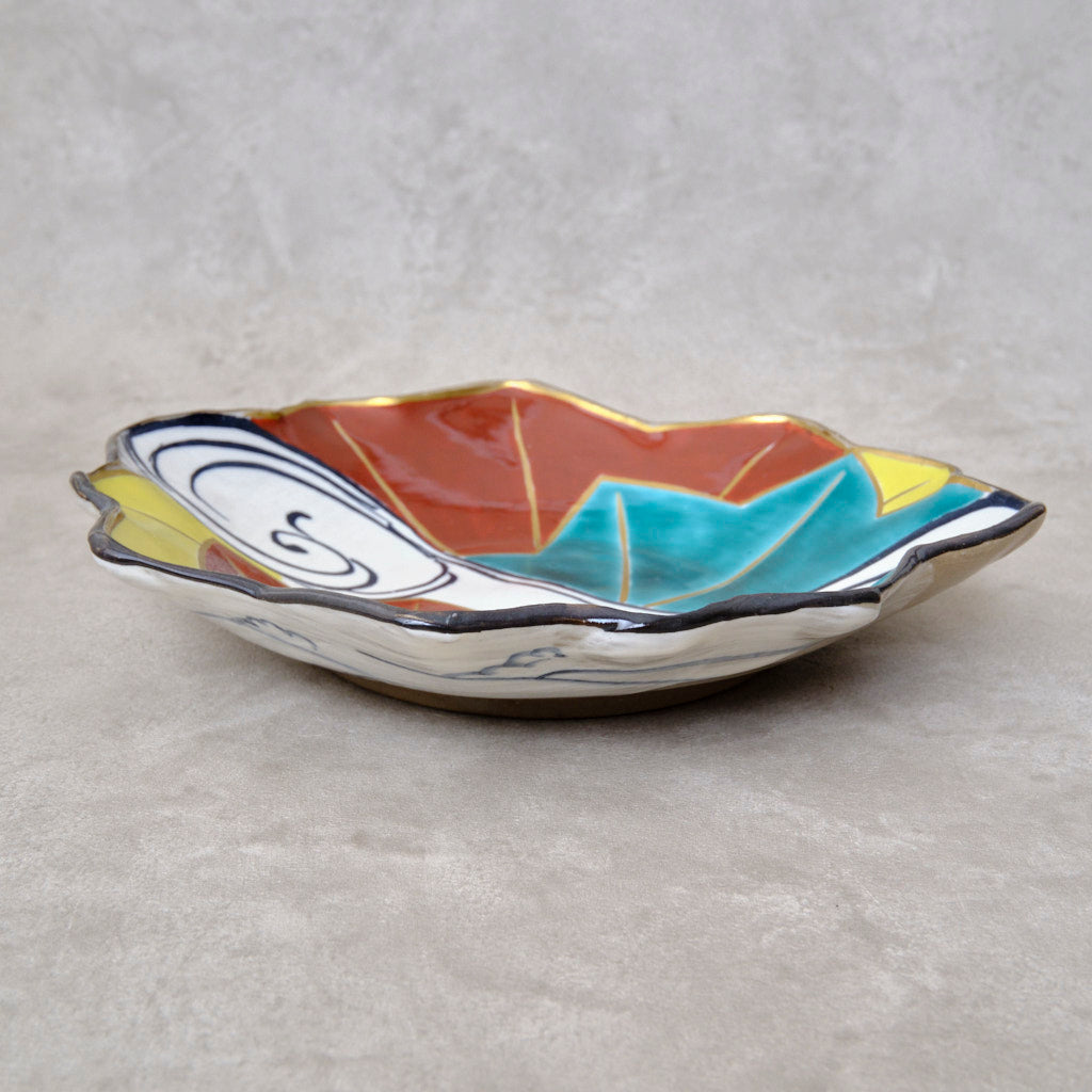 色絵向付 竜田川図（清水焼・乾山写） | 宮本 博