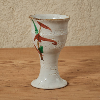 ゴブレット 鉄絵・赤絵 唐草文 - 益子焼 - 03 | 松原 直之