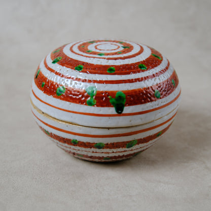 蓋物・小物入れ 赤絵 - 益子焼 - 01 | 松原 直之