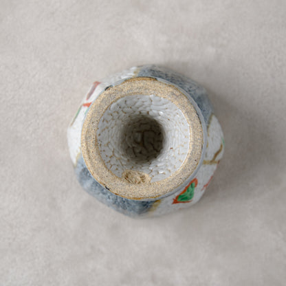 ゴブレット 鉄絵・赤絵 唐草文 - 益子焼 - 01 | 松原 直之