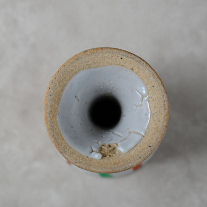 ゴブレット 鉄絵・赤絵 唐草文 - 益子焼 - 03 | 松原 直之